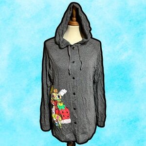 🌈 Amazing Colorful Hooded Sanrio Burger Cardigan